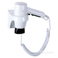 White Plastic Wall-Mounted Hair Dryer